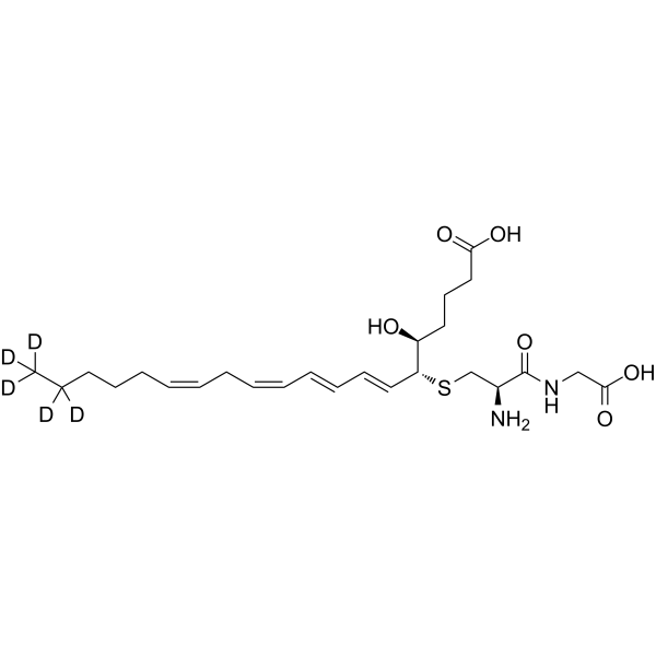 Leukotriene D4-d5 Chemical Structure