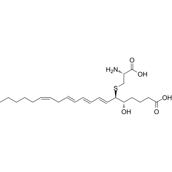 11-trans Leukotriene E4 Chemical Structure