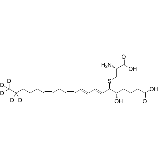Leukotriene E4 D5 Chemical Structure