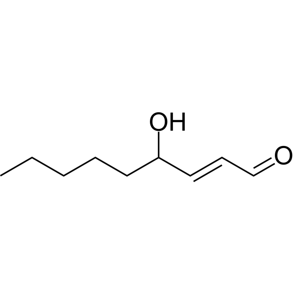4-Hydroxynonenal Chemical Structure