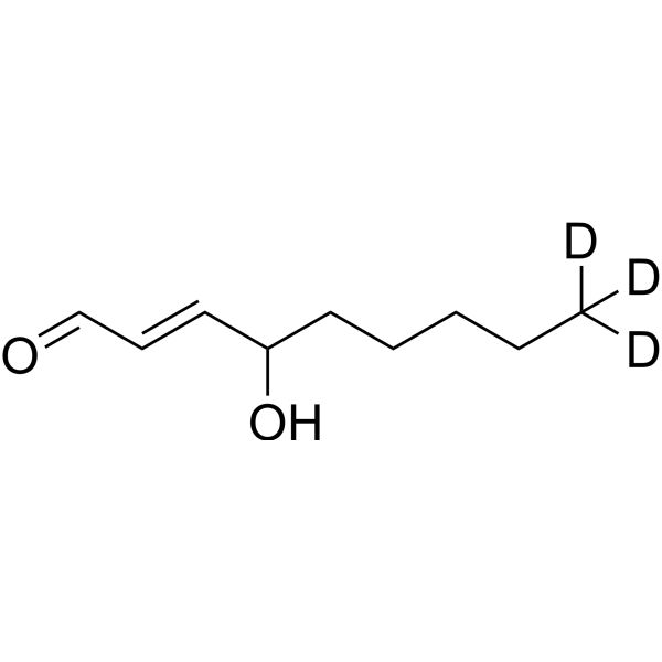 4-Hydroxynonenal-d<sub>3</sub> Chemical Structure