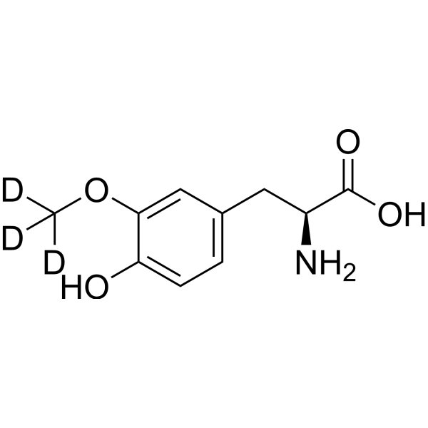 3-O-Methyldopa-d<sub>3</sub> Chemical Structure