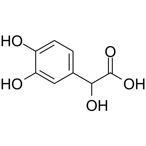 3,4-Dihydroxymandelic acid Chemical Structure