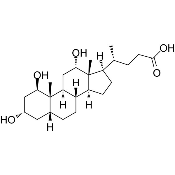 1β-Hydroxydeoxycholic acid Chemical Structure