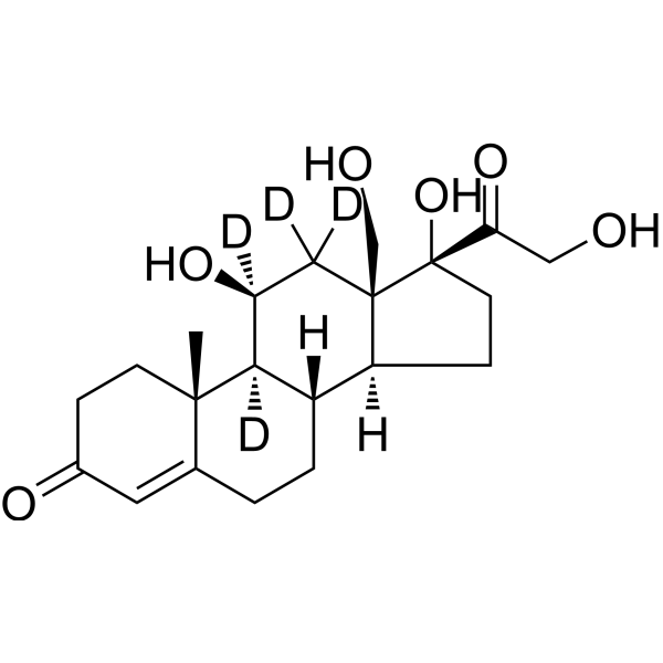 18-Hydroxycortisol-d4 Chemical Structure