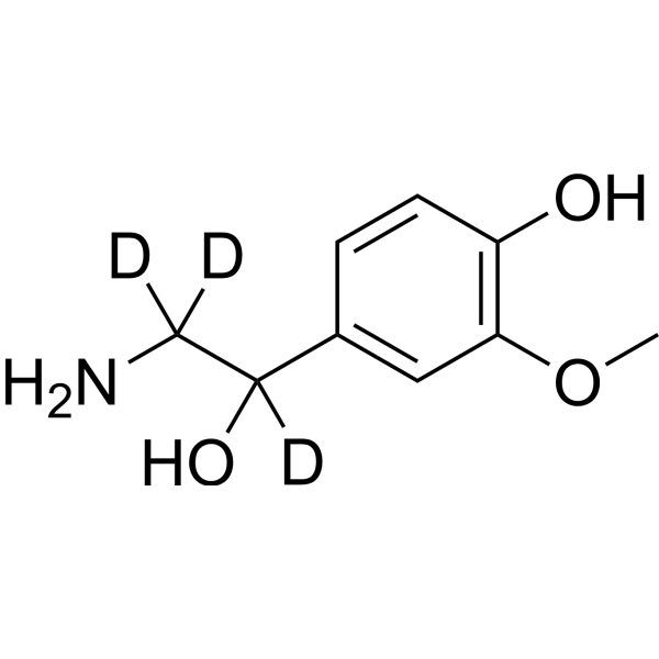 (Rac)-Normetanephrine-d<sub>3</sub> Chemical Structure