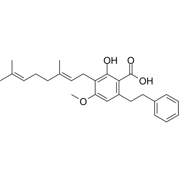 Amorfrutin B Chemical Structure