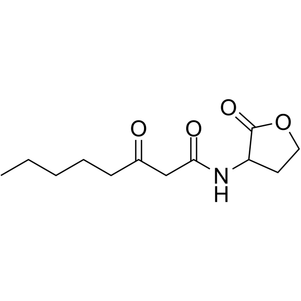 N-(3-Oxooctanoyl)-DL-homoserine lactone Chemical Structure