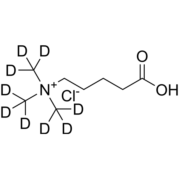 delta-Valerobetaine-d<sub>9</sub> chloride Chemical Structure