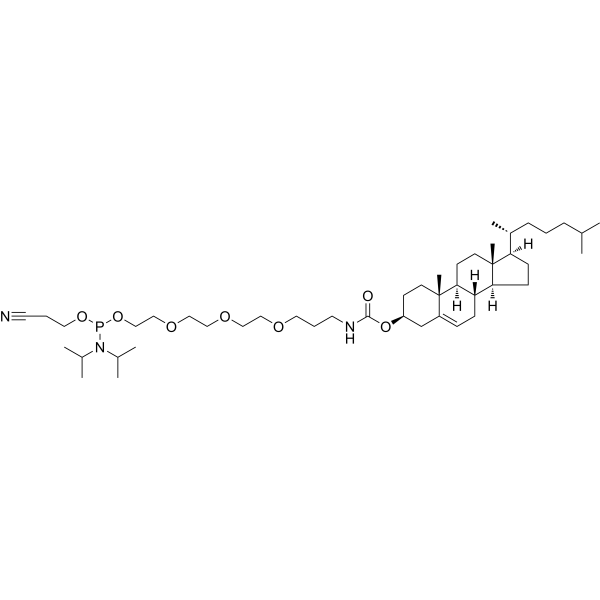 5'-Cholesteryl-TEG phosphoramidite Chemical Structure