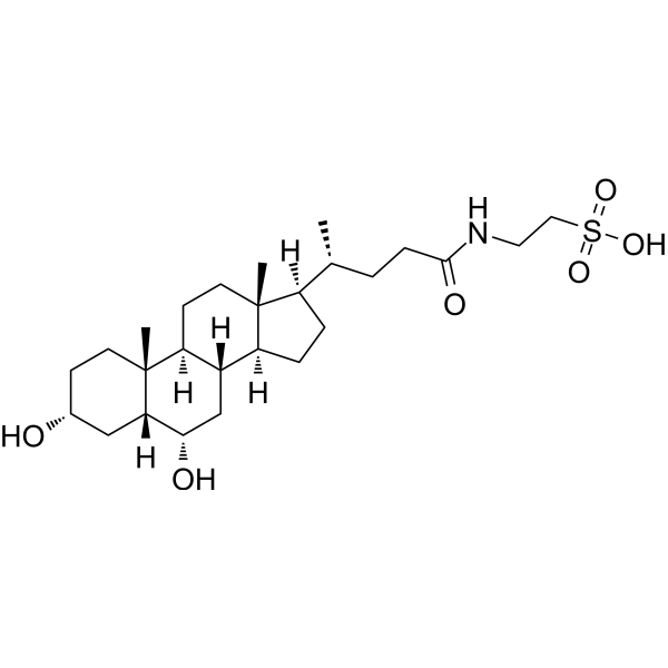 Taurohyodeoxycholic acid Chemical Structure