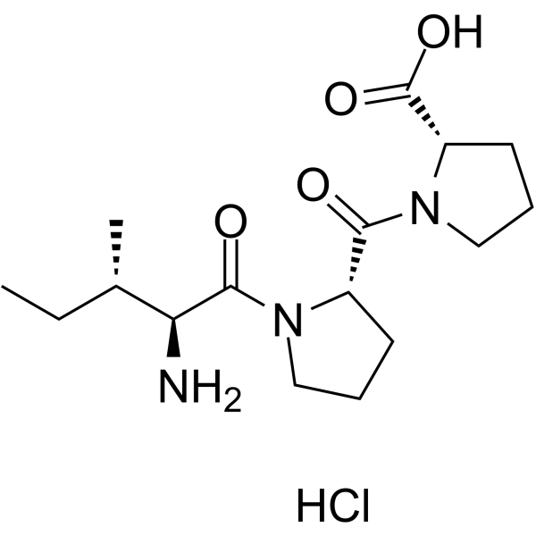 H-Ile-Pro-Pro-OH hydrochloride Chemical Structure