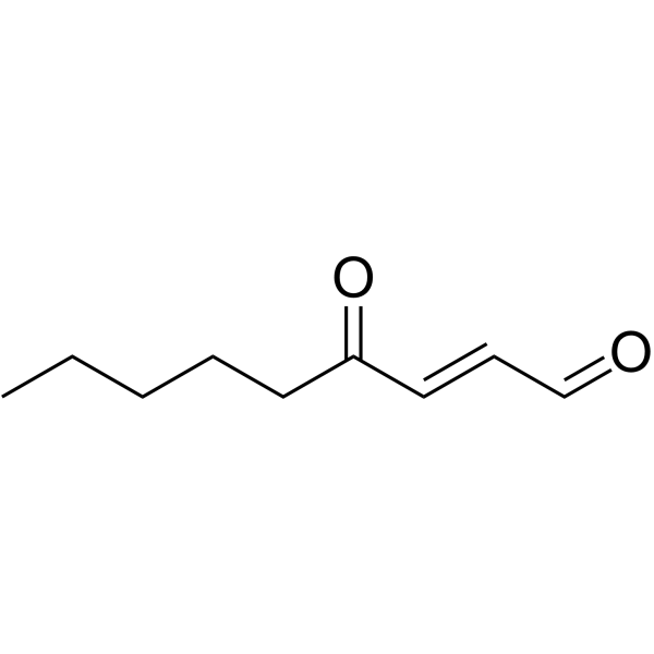 (E)-4-Oxo-2-nonenal Chemical Structure