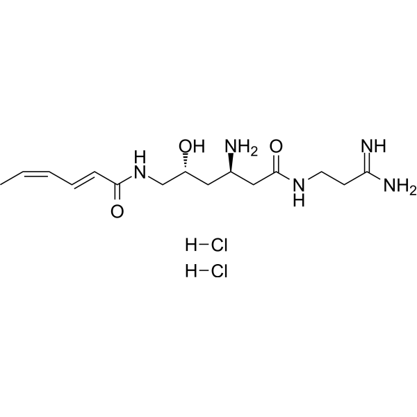 Sperabillin A dihydrochloride Chemical Structure
