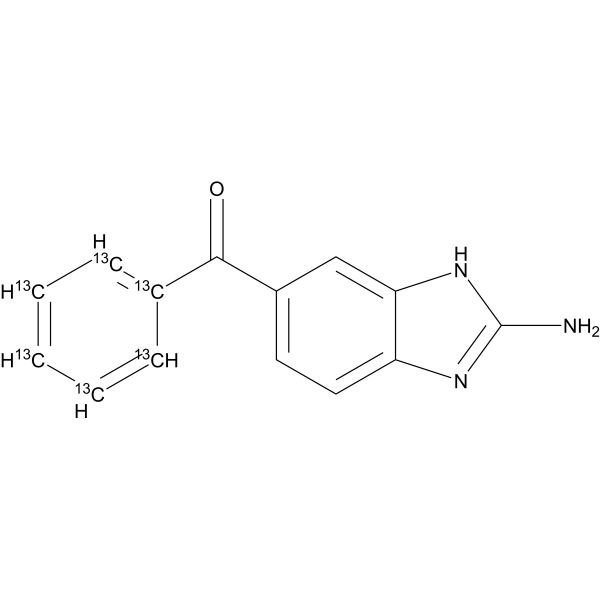 Mebendazole-amine-<sup>13</sup>C<sub>6</sub> Chemical Structure
