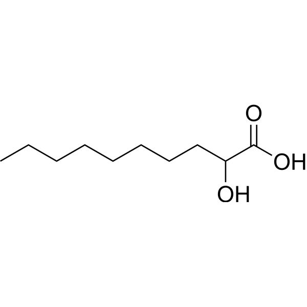2-Hydroxydecanoic acid Chemical Structure