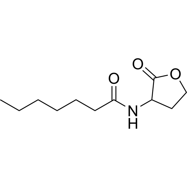 N-Heptanoyl-DL-homoserine lactone Chemical Structure