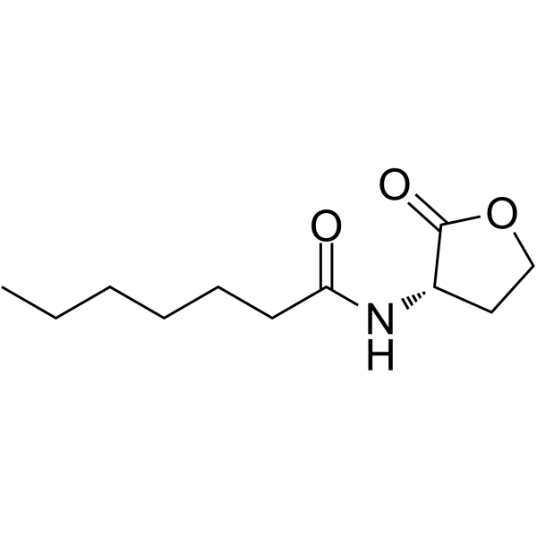 N-Heptanoyl-L-homoserine lactone Chemical Structure