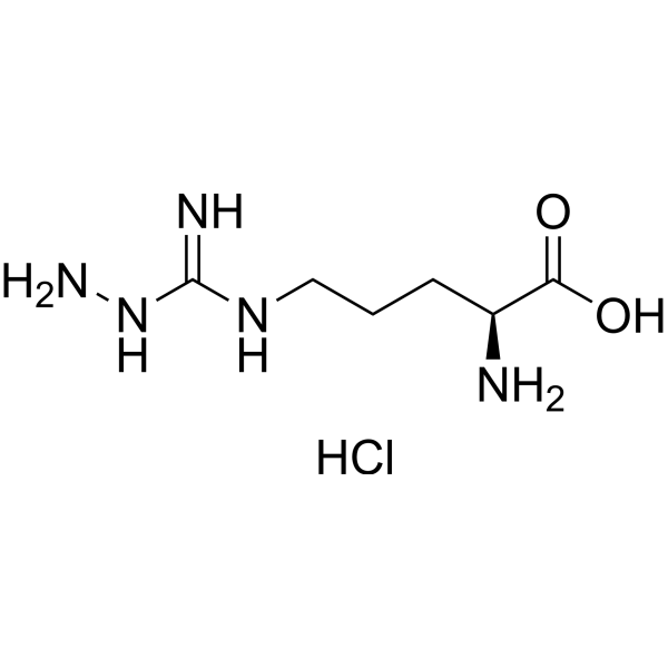 NG-Amino-L-arginine hydrochloride Chemical Structure