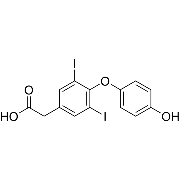 3,5-Diiodothyroacetic acid Chemical Structure