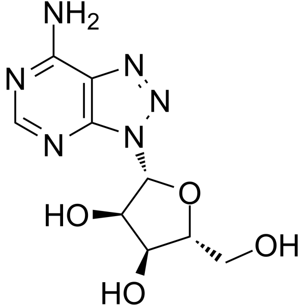 8-Azaadenosine Chemical Structure