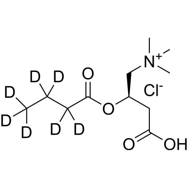 Butyryl-L-carnitine-d<sub>7</sub> chloride Chemical Structure