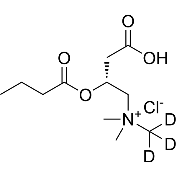 Butyryl-L-carnitine-d<sub>3</sub> chloride Chemical Structure