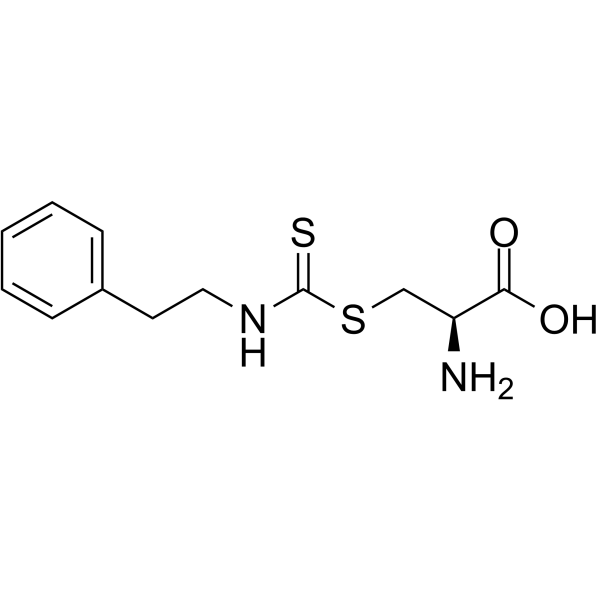 S-(N-PhenethylthiocarbaMoyl)-L-cysteine Chemical Structure