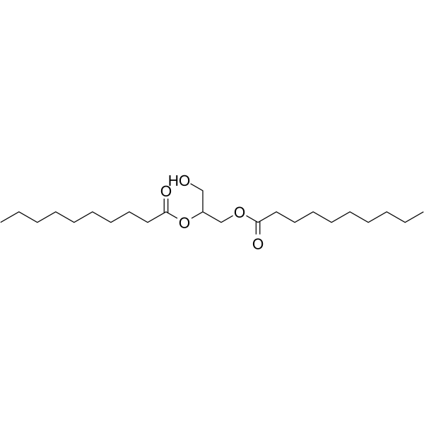 1,2-Didecanoylglycerol Chemical Structure