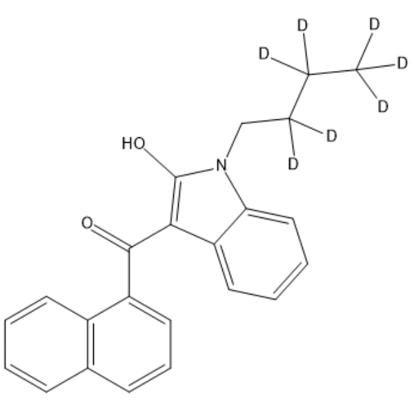 JWH 073 2-hydroxyindole metabolite-d7 Chemical Structure