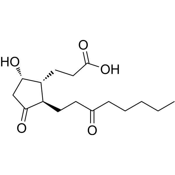 13,14-Dihydro-15-keto-tetranor prostaglandin D2 Chemical Structure