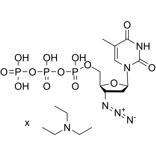 AZT triphosphate TEA Chemical Structure