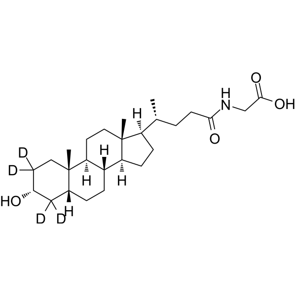 Glycolithocholic acid-d<sub>4</sub> Chemical Structure