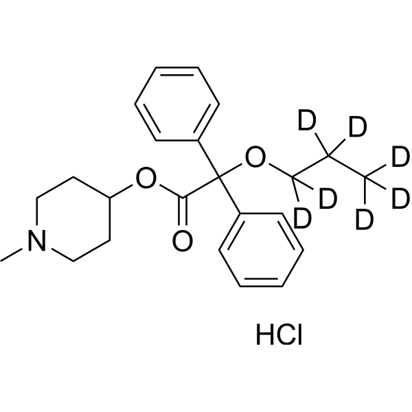 Propiverine-d<sub>7</sub> hydrochloride Chemical Structure