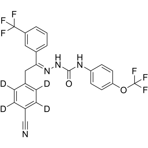 Metaflumizone-d<sub>4</sub> Chemical Structure