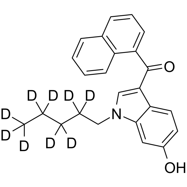 JWH 018 6-hydroxyindole metabolite-d9 Chemical Structure