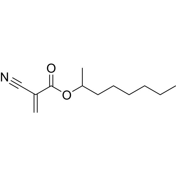 Octan-2-yl 2-cyanoacrylate Chemical Structure