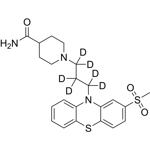 Metopimazine-d<sub>6</sub> Chemical Structure