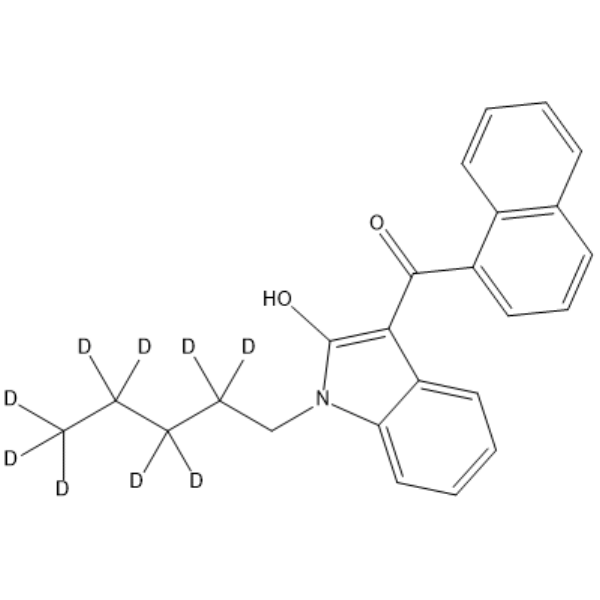 JWH 018 2-hydroxyindole metabolite-d9 Chemical Structure
