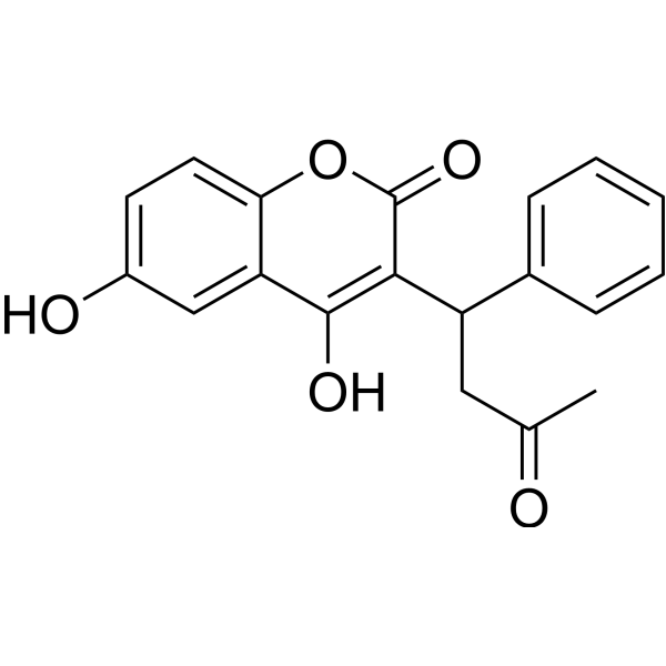 6-Hydroxywarfarin Chemical Structure