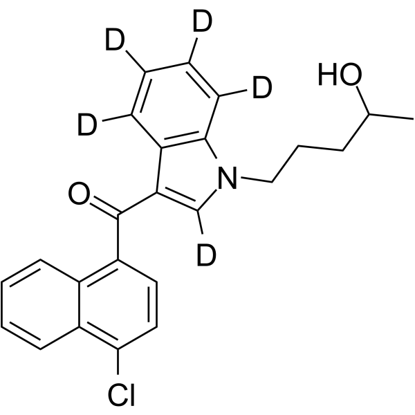 JWH 398 N-(4-hydroxypentyl) metabolite-d5 Chemical Structure