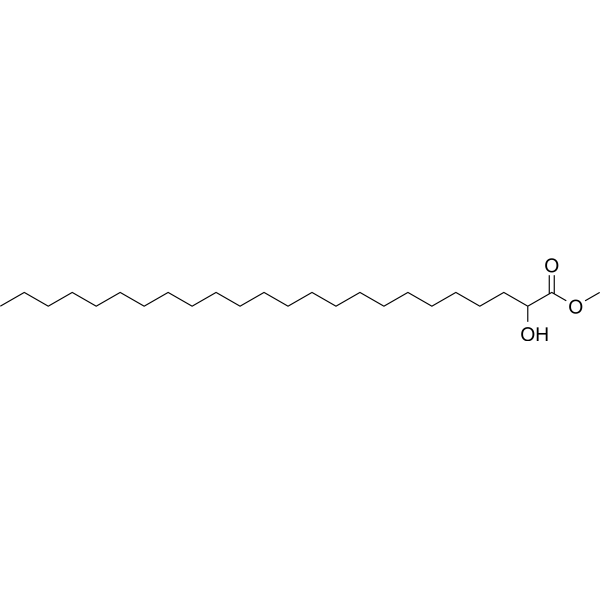 Methyl 2-hydroxytetracosanoate Chemical Structure