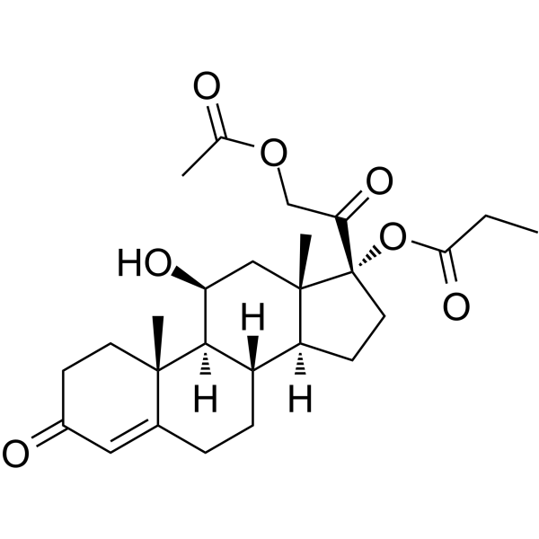 Hydrocortisone aceponate Chemical Structure