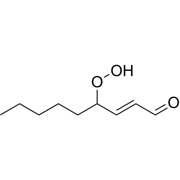 (2E)-4-Hydroperoxy-2-nonenal Chemical Structure