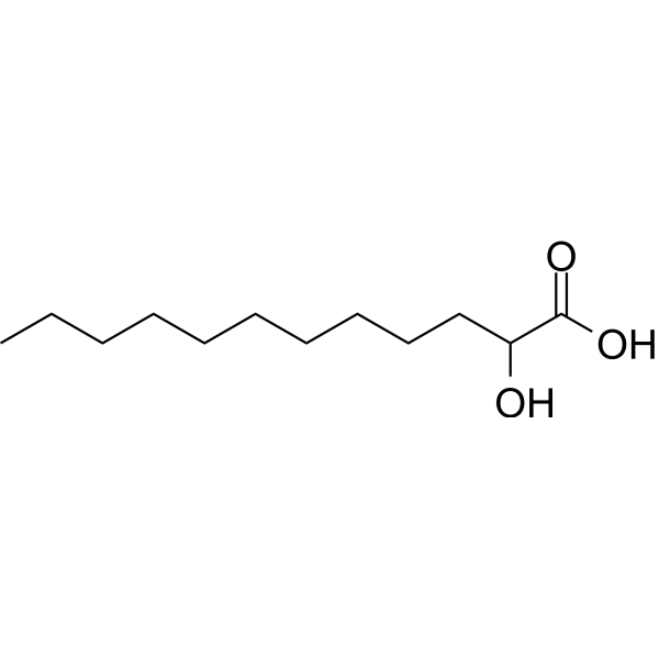 2-Hydroxydodecanoic acid Chemical Structure