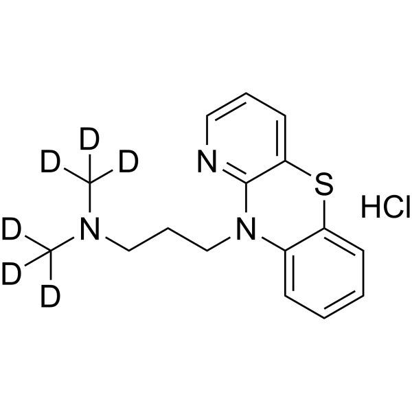 Prothipendyl-d<sub>6</sub> hydrochloride Chemical Structure