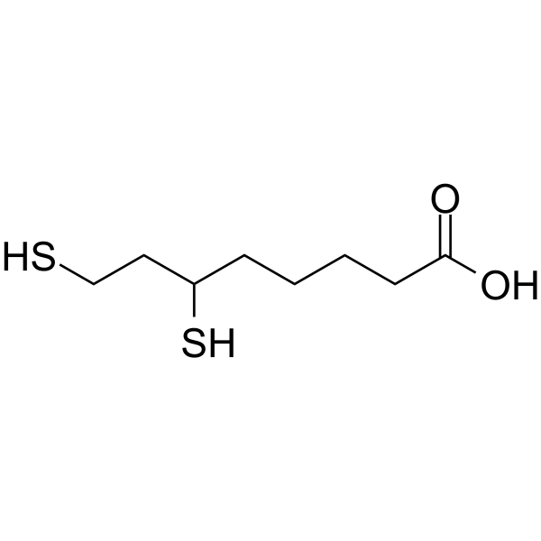 Dihydrolipoic Acid Chemical Structure