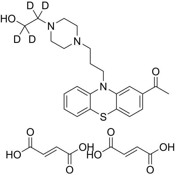 Acetophenazine-d<sub>4</sub> dimaleate Chemical Structure