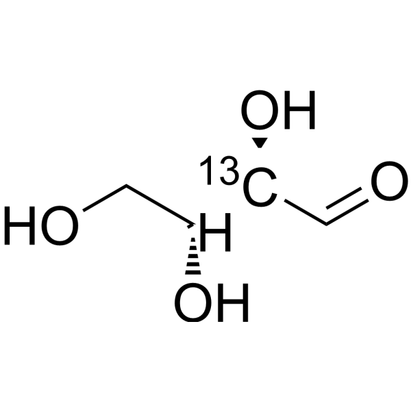 D-Erythrose-2-<sup>13</sup>C Chemical Structure