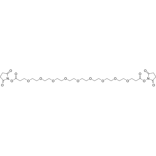 Bis-PEG9-NHS ester Chemical Structure